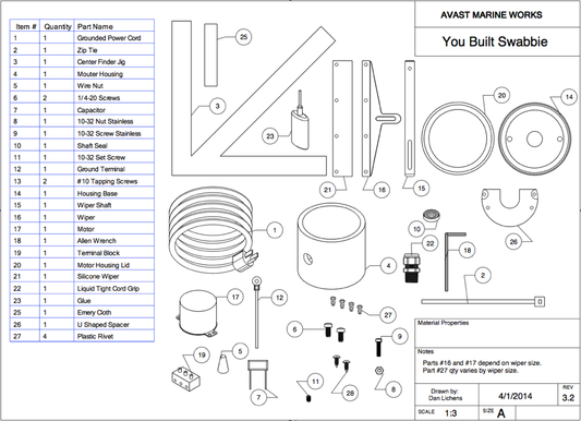 Swabbie Replacement Parts